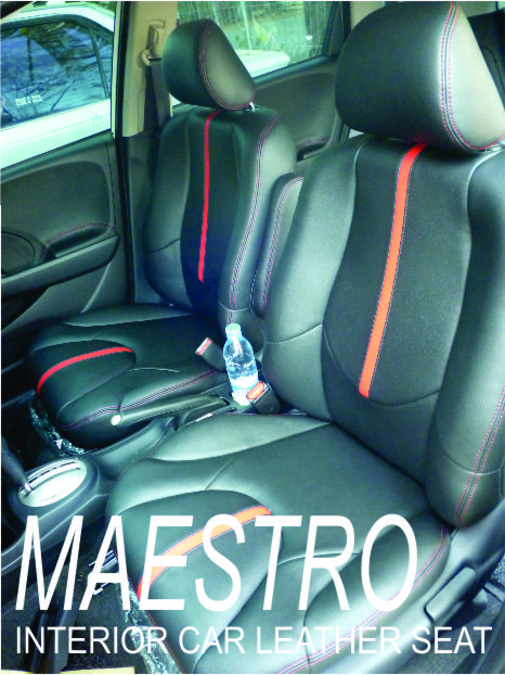   Modifikasi interior Honda Jazz RS 2012, sarung paten jok mobil
dengan 