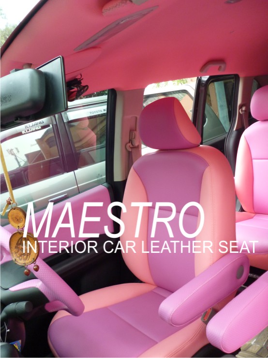 Interior mobil  Honda  Freed warna  pink  dan ungu MAESTRO